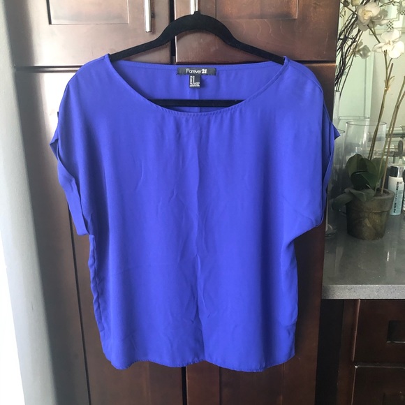 Beautiful royal blue blouse - Picture 1 of 6